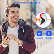 Wireless Headsets V4.1 Sport In-Ear Stereo Headphones Sweat-proof Noise Canceling Earphones Back-Headphone w/Mic Hands-free for Running Hiking Travel