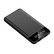 10000mAh Power Bank Portable Ultra Slim Charger External Battery Pack with 2 USB Output Ports Charging Cable LED Flashlight Compatible with IOSPhone 1