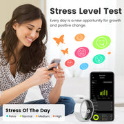 Smart Ring Health Tracker with Sleep & Fitness Monitoring