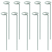 10 Packs 16in Plant Support Stakes Garden Flower Single Stem Support Stake Iron Plant Cage Support Ring For Tomatoes Orchid Lily Peony Rose Flower Ama