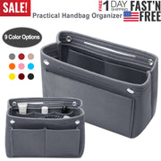 Felt Handbag Insert Organizer Purse Tote Shaper Bag in Bag Cosmetic Bag Handbag Purse Organizer