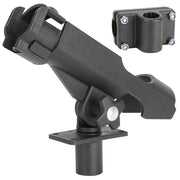 Boat Fishing Pole Rod Holder 360¡ Rotatable Kayak Side Rail Mount Adjustable Folding Rod Holder w/ Large Clamp