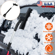 3 In 1 Windshield Ice Scraper Extendable Car Snow Removal Tool Telescoping Car Broom Snow Shovel Automobile Frost Removal