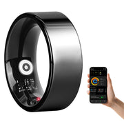 Smart Ring Health Tracker Fitness/Sleep/Stress/HRV Tracker with Charging Case Magnetic Charging Cable for Women's & Men Compatible with iOS & Android 7-