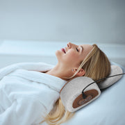 3 In 1 Neck Massager Pillow With Vibration Heating Therapy Airbag Stretching Memory Foam Fillings Ergonomic Cervical Massager With Portable Storage Ba