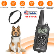 Remote Dog Training Collar with 4 Modes & 875 Yard Range