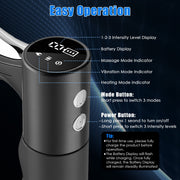 Heated Muscle Scraper Tool with Vibration and Massage Modes