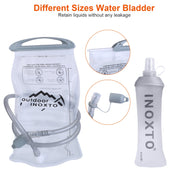 Sport Hydration Vest Running Backpack with 15oz 50oz Water Bladder Adjustable Strap Storage Bag for Trail Running Marathon Race Hiking