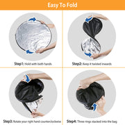 22.8In 5 In 1 Photography Light Reflector Collapsible Multi Disc Round Light Diffuser w/ Storage Bag Translucent Silver Gold White Black 5 Colors Refl