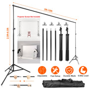 Backdrop Stand 6.5x10ft Adjustable Photography Support System