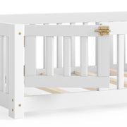 Montessori Floor Bed with Safety Guardrails and Lockable Door