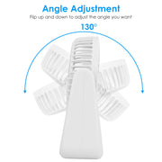6.5in Desk Fan USB Powered 2 Speeds Table Cooling Fan Tilt Quiet Desktop Fan for Bedroom Office