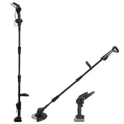 3-in-1 Cordless Electric Pole Saw & Mini Chainsaw & Grass Trimmer Kit with Adjustable Length 2Pcs 21V 1500mAh Batteries 4in/6in Chains Saw Blade 5Pcs