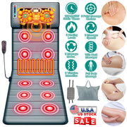 Full Body Electric Massage Mat with Heat and Vibration