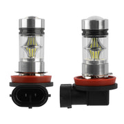 2PCS 1000lm 100W H8/H9/H11 LED Fog DRL Light Bulb IP65 Water-Resistant 360¡ Beam Angle 6000K White