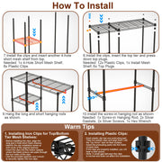 4-Tier Heavy-Duty Clothing Rack – Wheeled Steel Wardrobe Organizer