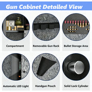 Biometric Gun Safe for Rifles & Pistols with Fingerprint Access