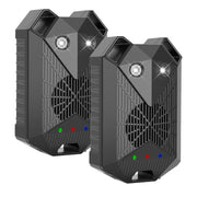 2 Pack Under Hood Ultrasonic Rodent Repeller Rodent Control Deterrent Chaser Blocker for Vehicle Indoor with Strobe Light 3 Power Supplies