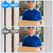 Wireless Smart Wi-Fi Video Doorbell Security Phone Doorbell Intercom Camera Two Way Audio Night Vision 1080P Motion Detection Battery Operated