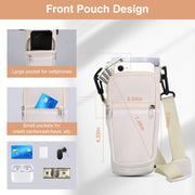 Water Bottle Carrier Bag with Adjustable Strap & Phone Pocket