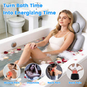 Full Body Bath Pillow with Lumbar Support & 4D Mesh