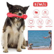Dog Chew Toy Dog Teething Toy Dog Chew Bone with Beef Flavor Suitable for Aggressive Chewers Small Medium Large Dogs
