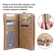 Luxury WomenÕs Leather Clutch Wallet Card Holder Phone Case Purse