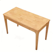 Solid Wood Desk with Drawers for Home Office