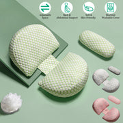 Pregnancy Pillows Adjustable Support Maternity PillowÊSoft Side Sleeper Pregnancy Pillows Wedge Pillow with Detachable Pillow Cover