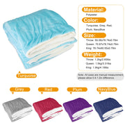 Fleece Throw Blanket Warm Soft Flannel Bed Cover Cuddly Cozy Sofa Travel Car Blanket with  Queen King Throw Size Optional