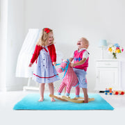 Fluffy Bedroom Rug 4Õ x 2.6Õ Anti-Skid Shaggy Area Rug Decorative Floor Carpet Mat for Nursery Bedroom Living Room