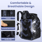 Fishing Backpack 42L with Rod Holders & 16 Pockets