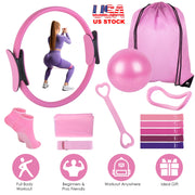 Pilates Ring Essentials Kit - 14-Piece Home Workout Set