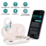 AI Translation Earbuds with 165 Languages & Open-Ear Design