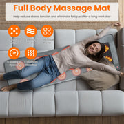 Full Body Massage Mat with Heat & 10 Vibration Motors
