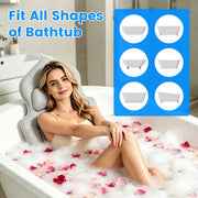 Full Body Bath Pillow with Lumbar Support & 4D Mesh