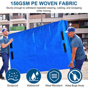 Reusable Mattress Bag for Moving Storage Waterproof Mattress Cover with Strong Wide Opening Zipper Strap Handles Mattress Protector Moving Supplies
