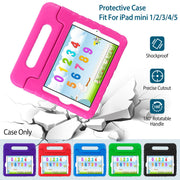 Protective Case Fit For iPad Mini 1 2 3 4 5 Shockproof Hard Kid Tablet PC Protection Cover W/ Foldable Handle