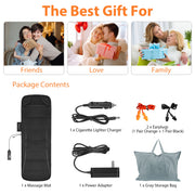Full Body Vibration Massage Mat with Heat & 10 Motors