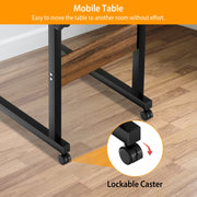 C Side Table Laptop Table Small Slim Snack Side Table for Couch Bed Sofa for Small Spaces Living Room Bedroom