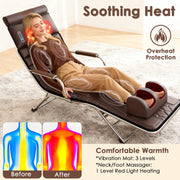 Full Body Massage Mat with Heat and Shiatsu Neck & Foot Massagers
