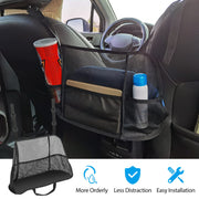 Car Net Pocket Handbag Holder Car Storage Netting Pouch Seat Side Storage Mesh Organizers Bag For Purse Phone Documents Barrier Pets Kids At Backseat