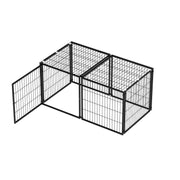 48.2" Indoor Dog Kennel with PVC Top Cover and Flexible Door