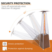 48,000 BTU Pyramid Patio Heater with Quartz Glass Tube