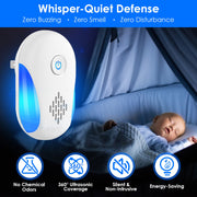6 Packs Ultrasonic Pest Repellers Electric Plug-In Indoor Pest Control Mouse Repellent Chaser Deterrent Rodent Chaser with 2 Modes for Home Kitchen Of