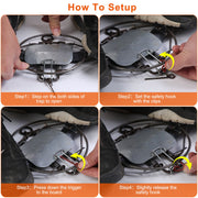 Animal Spring Trap 2-Pack Iron Snap Trap for Pest Control