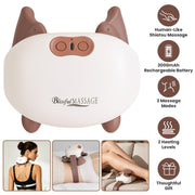 Cordless Neck Massager with Heat and Shiatsu Kneading