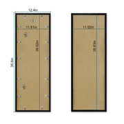 2 Packs 36.8x12.4in Picture Wall Frames Display Panoramic Photo Frame Gallery Poster Frames with Clear Plexiglass MDF Backboard for Family Photos Wedd