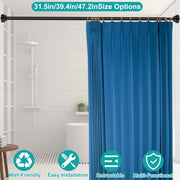 Shower Curtain Rod Adjustable Tension Curtain Rod Stainless Steel Spring Curtain Pole Heavy-Duty Steel for Bathroom Wardrobe Kitchen Balcony 31.5in/39