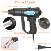 70W Plastic Welder Car Bumper Repair Kit Hot Stapler Welding Gun Plastic Repair Machine Soldering Tool with 200 Staples Pliers Cutter